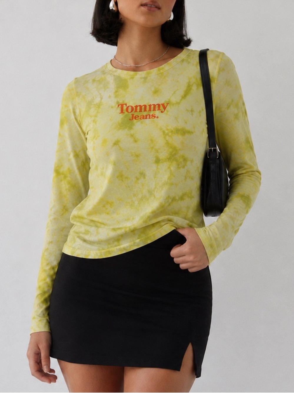 Tommy Hilfiger Yellow Tie-Dye Long Sleeve Tee
